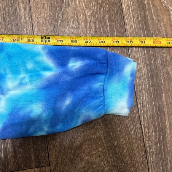 Barstool Sports Hoodie Men's Large Blue Tye-Dye Hungover Dave Portnoy Podcast - Picture 7 of 7